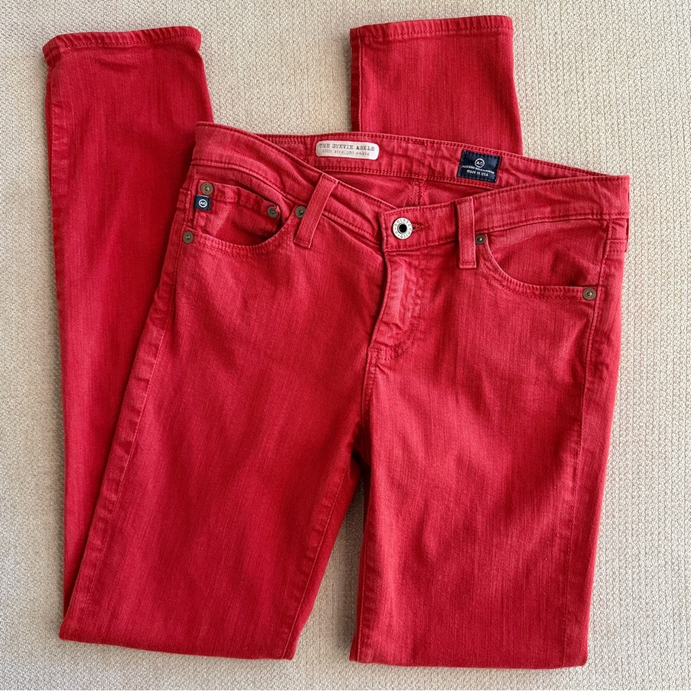 Adriano Goldschmied The Stevie Ankle Red Denim Jean size 25R